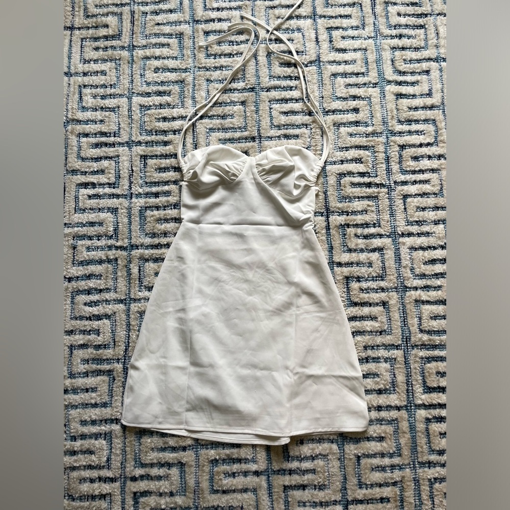 White mini dress